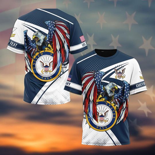 Customized US Navy Veteran 3D Shirts