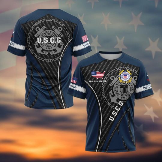 Customized US Coast Guard 3D Shirt