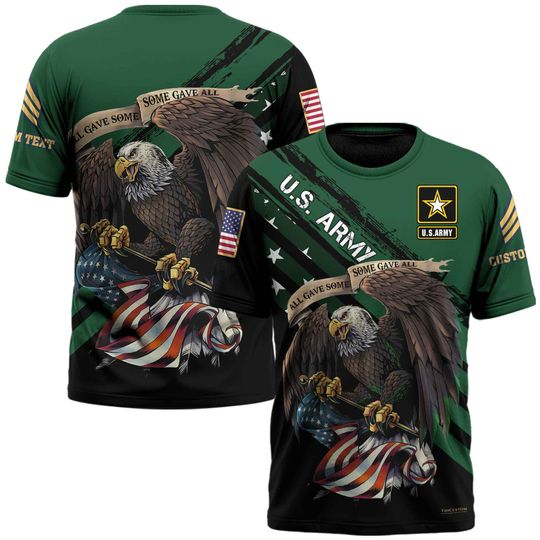 Customized US Military Shirt x “All Gave Some Some Gave All”  3D shirt