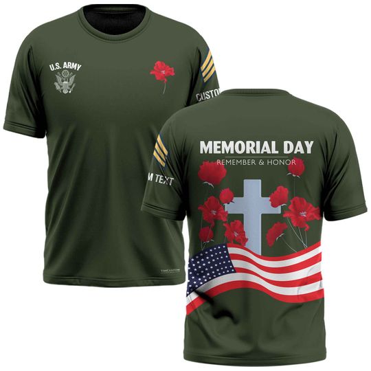 Memorial Day: Remember & Honor Our Veterans  3D Shirt