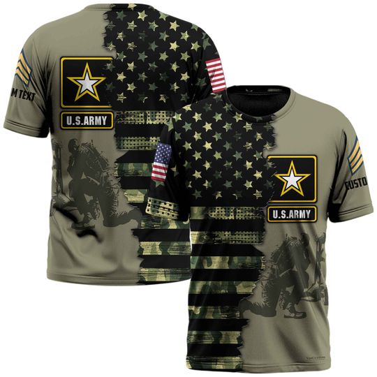 Customized U.S. Veteran  3D Shirt