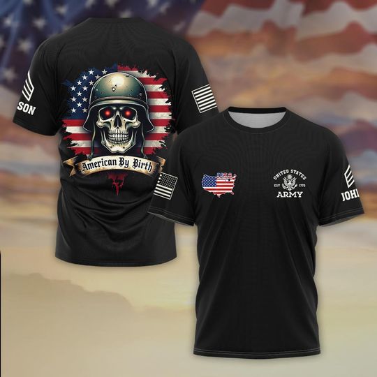 Unstoppable Force – American by Birth, Warrior by Blood 3D shirt