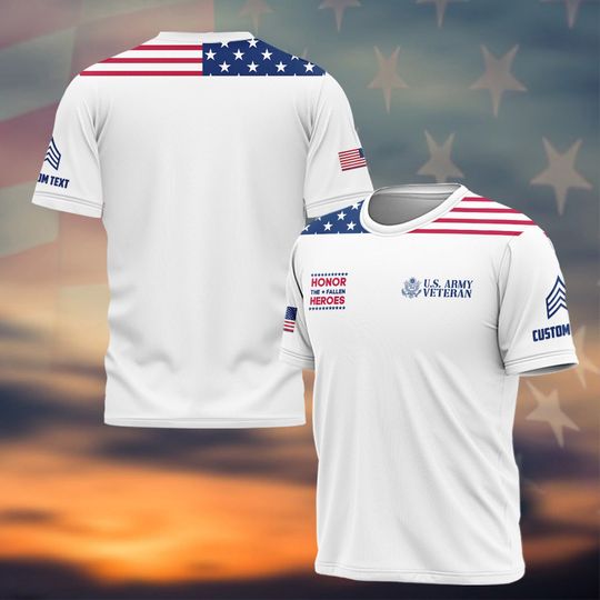 Customized Honor The Fallen Heroes 3D shirt