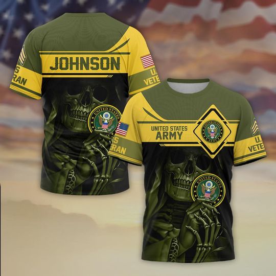 The Warrior’s Skull – Military Pride Never Dies 3D shirt