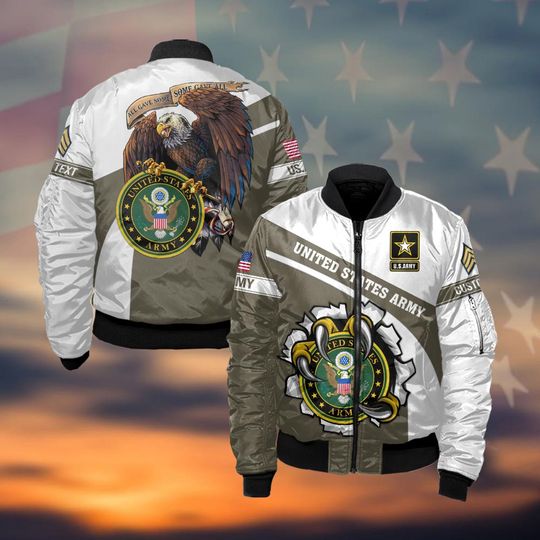 Customized US Army Bomber Jacket