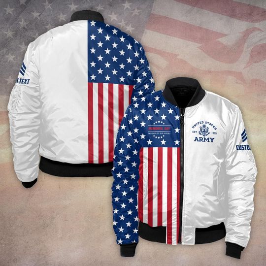 Customized Memorial Day – In Honor Of Our Heroes Bomber Jacket