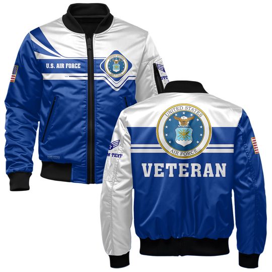 Customized U.S Air Force Veteran Bomber Jacket