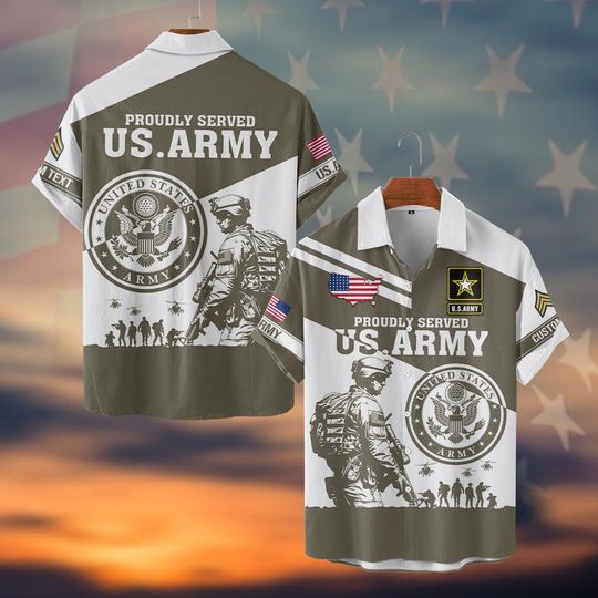 Customized US Military Shirts Hawaiian Shirt