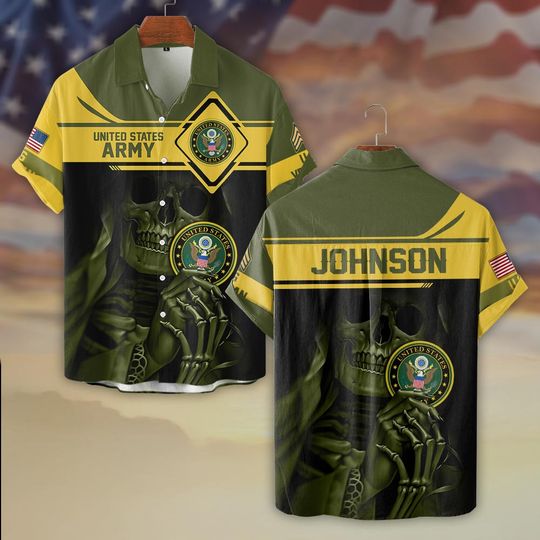 The Warrior’s Skull – Military Pride Never Dies Hawaiian Shirt