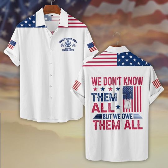 Customized Memorial Day We Don’t Know Them All But We Owe Them All Hawaiian Shirt