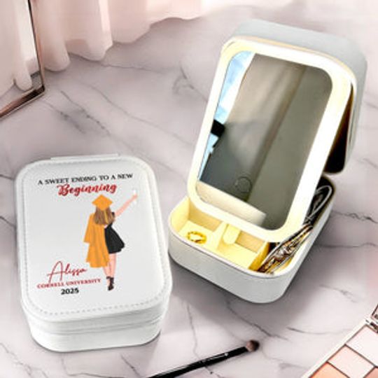 Worth The Hassle - Personalized LED Makeup Box, Gift For Mom, Daughter