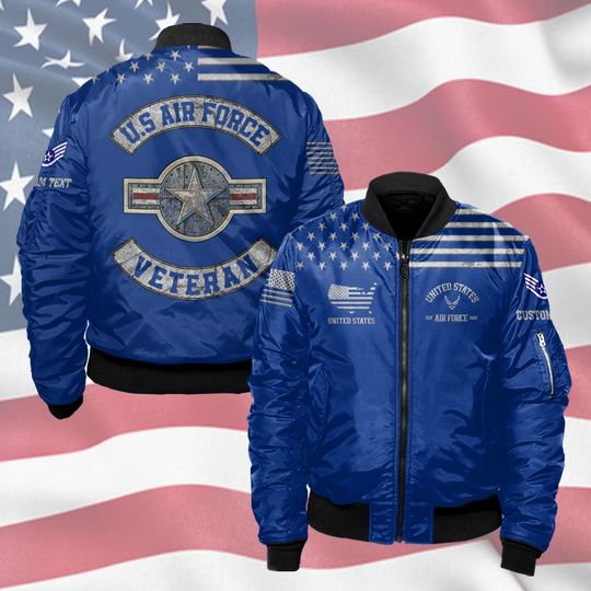 Customized US Air Force Proudly Served Bomber Jacket