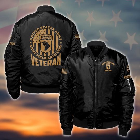 Customized U.S Veteran Army Divisions Bomber Jacket