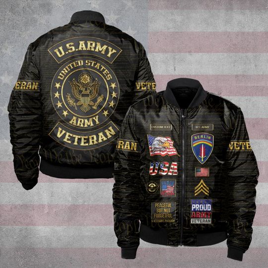 Customized US Army Units Bomber Jacket