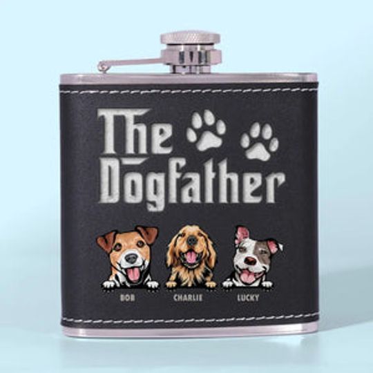 Dog Is God Spelled Backward - Dog Personalized Custom Hip Flask - Father's Day, Gift For Pet Owners, Pet Lovers