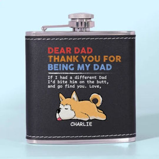 This Home Is Filled With Love And Dog Hair - Dog Personalized Custom Hip Flask - Father's Day, Gift For Pet Owners, Pet Lovers
