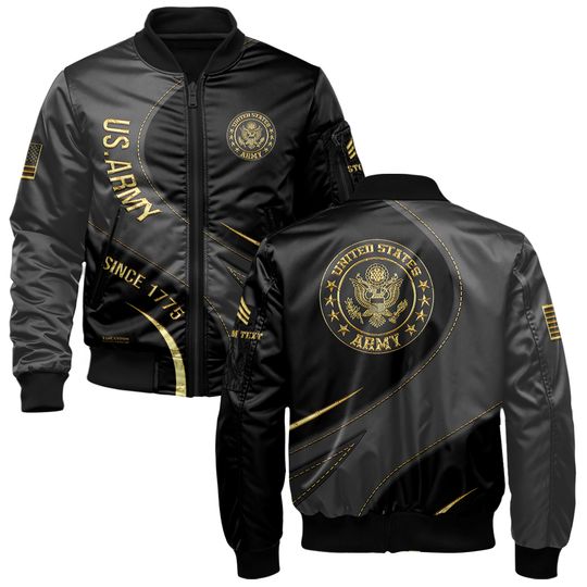 Customized U.S Army Proudly Served Bomber Jacket