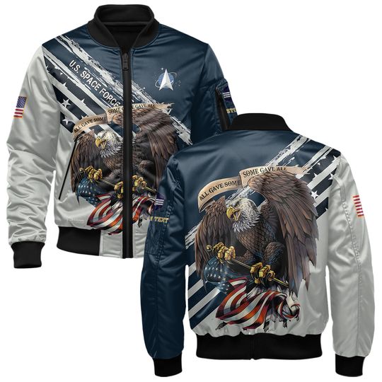 Customized US Space Force Bomber Jacket x “All Gave Some Some Gave All”