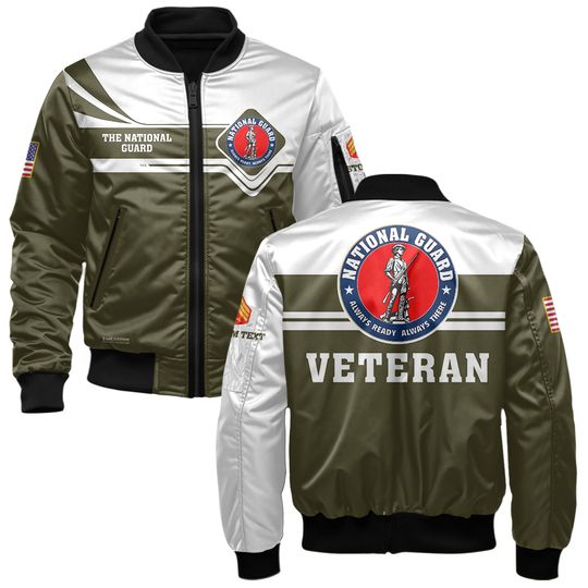 Customized The National Guard Veteran Bomber Jacket