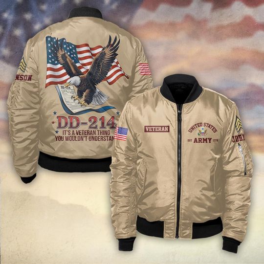 DD-214 It’s A Veteran Thing, You Wouldn’t Understand - Bomber Jacket