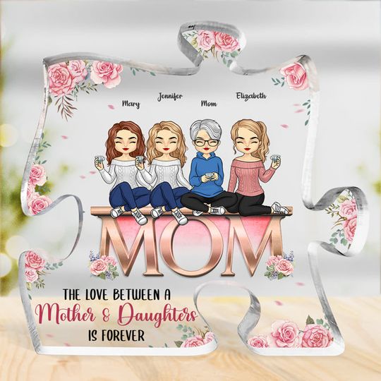 You're The Piece That Holds Us Together - Family Custom Puzzle Shaped Acrylic Plaque