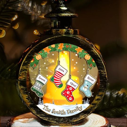 Christmas Cookies Pretty Much Sum Up My Family - Family Personalized Custom Candlelight Lantern Ornament - Christmas Gift For Family Members