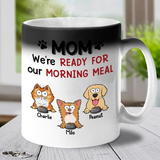 We Love You More Than All The Treats - Dog & Cat Custom Color Changing Mug