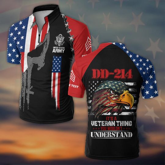 Customized DD-214 Bowling Jersey Veterans Thing