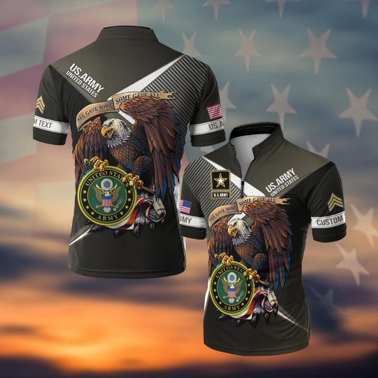 Customized US Army Veteran Bowling Jersey