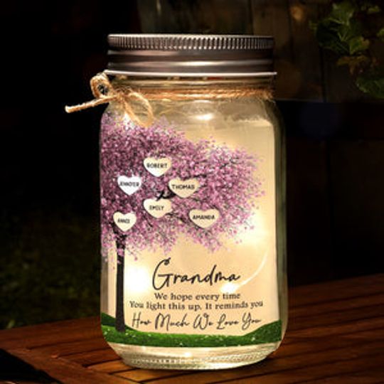 It Reminds You How Much We Love You - Family Personalized Custom Mason Jar Light