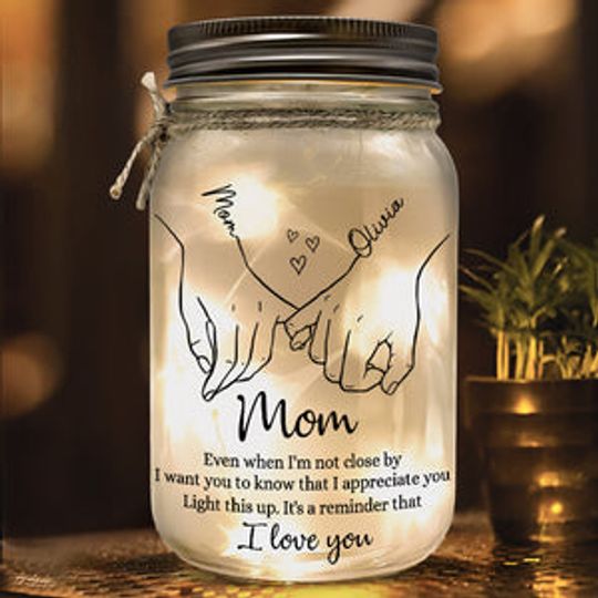 It's A Reminder That I Love You - Family Personalized Custom Mason Jar Light