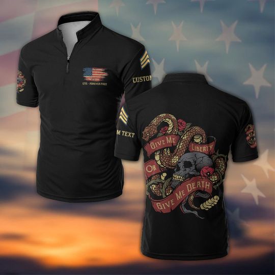 Customized Defiant Patriot Tee - Liberty or Death Edition