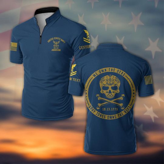 Customized We Own the Seas US Navy Bowling Jersey