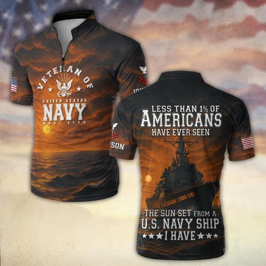 US Navy Sunset Shirt
