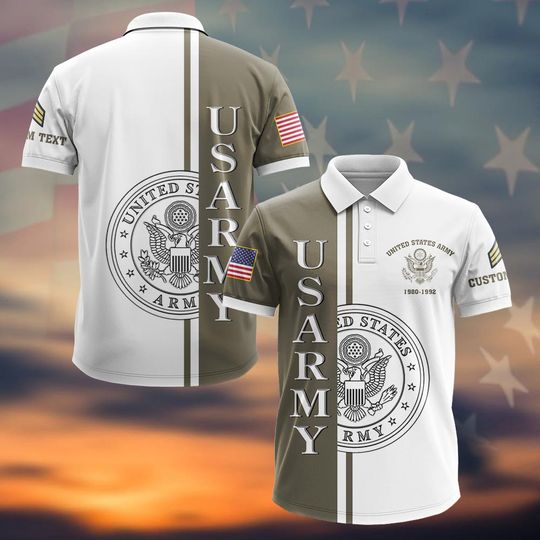 Customized US Veteran Polo Shirt