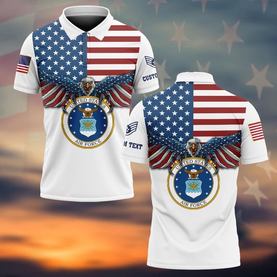 Customized U.S. AF Veteran Polo Shirt