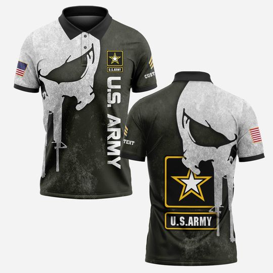 Customized U.S. AM 3D Polo Shirt