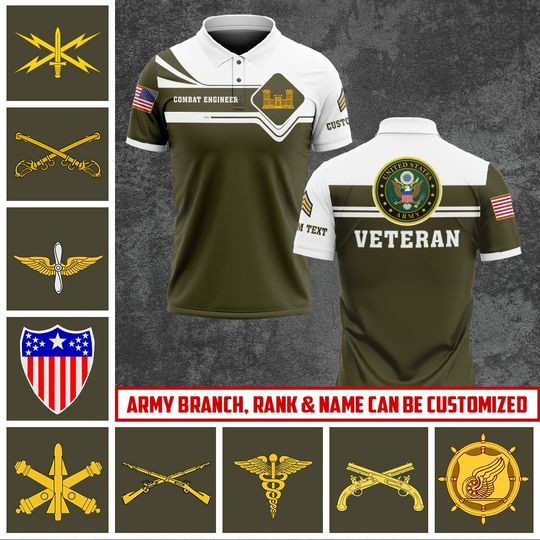 Custom AM Branches Polo Shirt