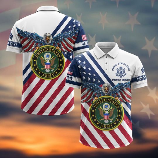 Customized US Military Polo Shirt