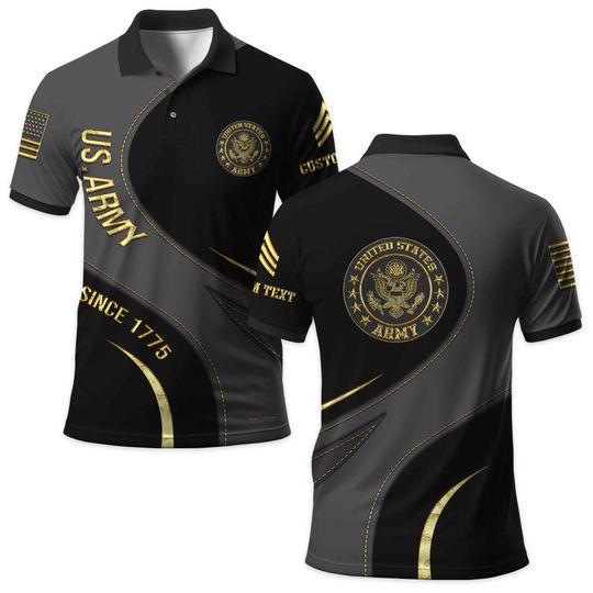 U.S Veteran Customized Polo Shirt
