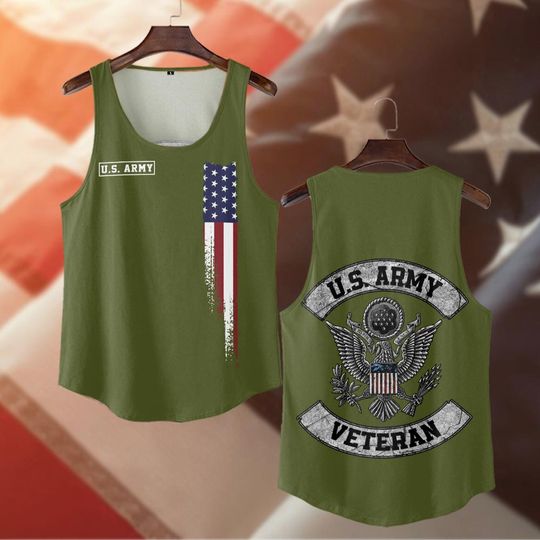 3D Tank Top - Custom U.S. AM Veteran Shirt