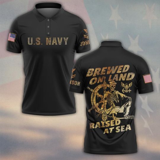 Customized United States Navy Polo Shirt