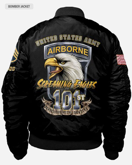 101st Airborne Division Screaming Eagles – Bomber Jacket