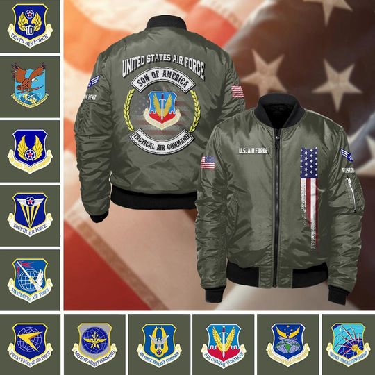Customized USAF Commands – Son Of America Bomber Jacket