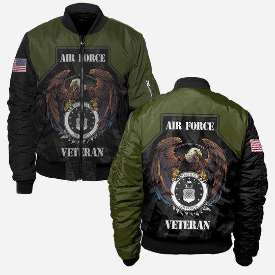 Personalized U.S. Air Force Veteran Bomber Jacket