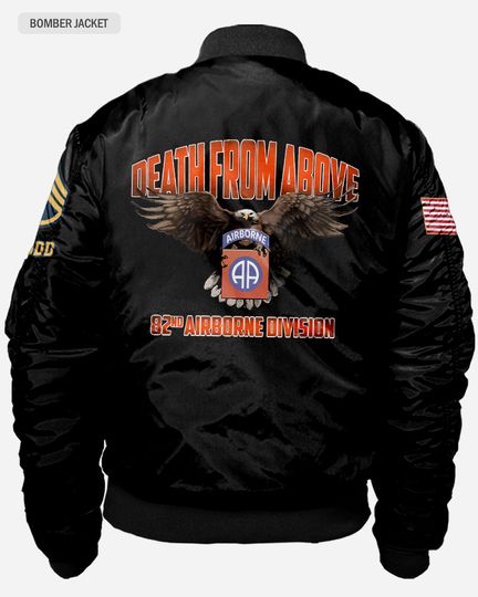 82nd Airborne Division Death From Above Bomber Jacket