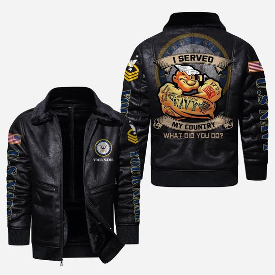 I Served My Country What Did You Do Leather Jacket