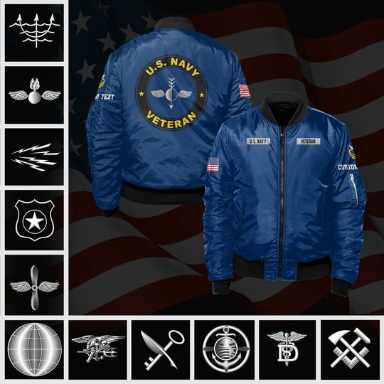 Customized U.S.Navy Ratings Bomber Jacket
