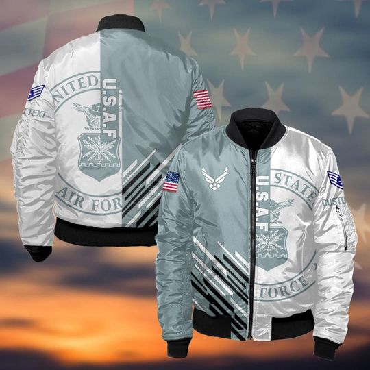 Customized US Air Force Veteran Bomber Jacket