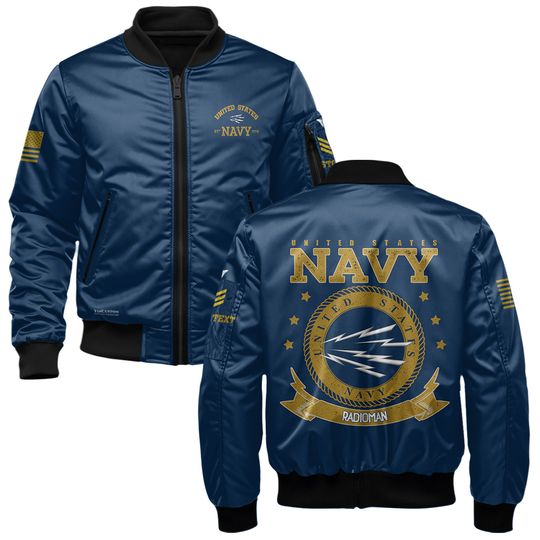 US Navy Rating Custom Bomber Jacket